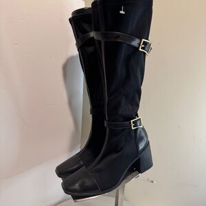 Journee Womens Gaibree Stacked Heel Knee High Boots size 7.5 new